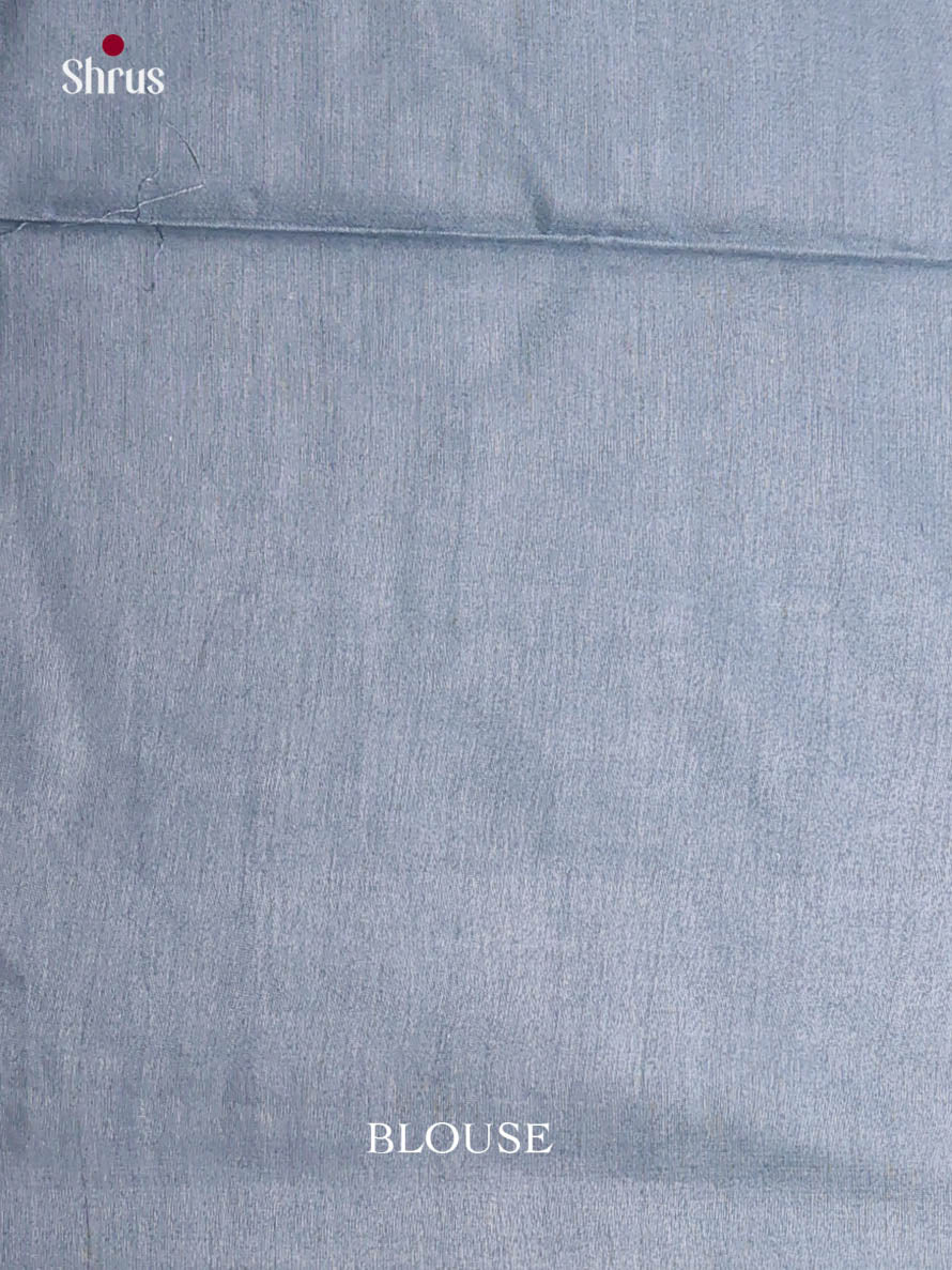 Red & Grey - Semi Tussar Saree