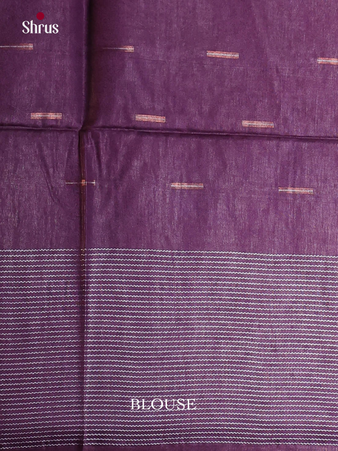Brown & Purple - Semi Tussar Saree