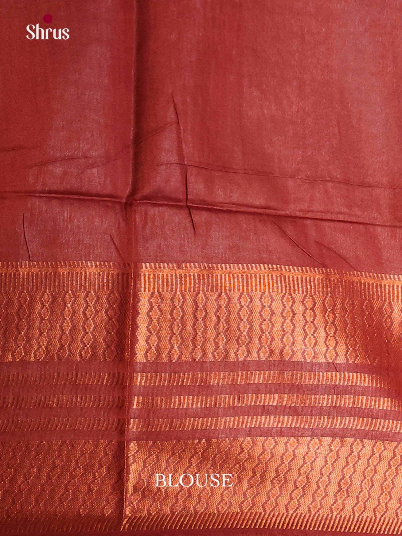 Blue & Red - Semi Tussar Saree