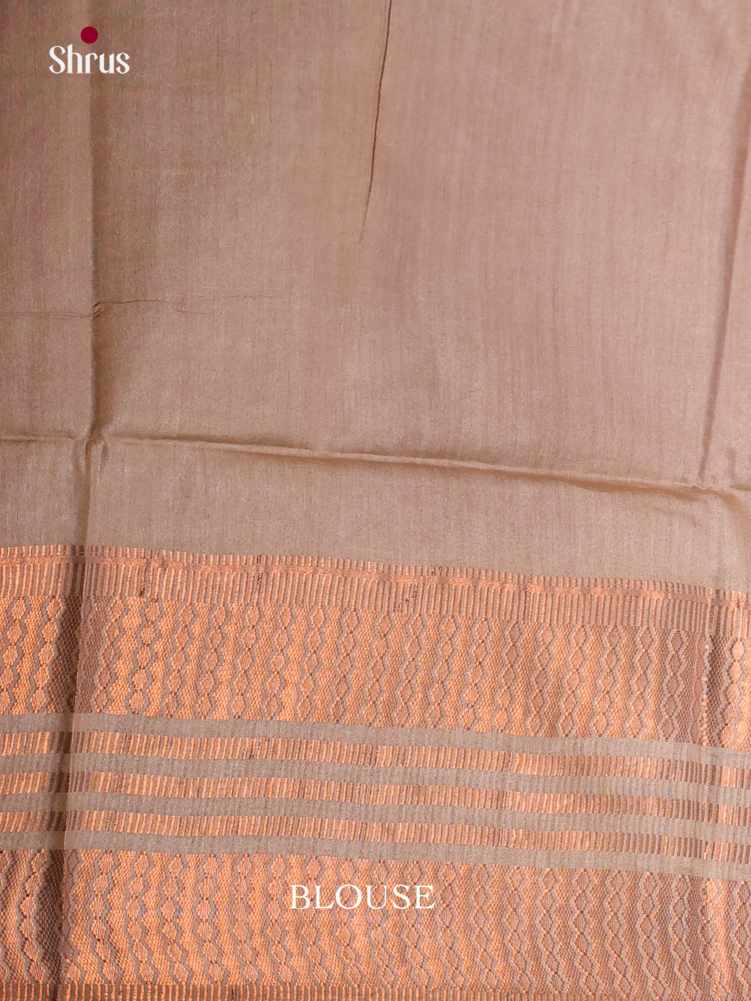 Purple & Grey - Semi Tussar Saree