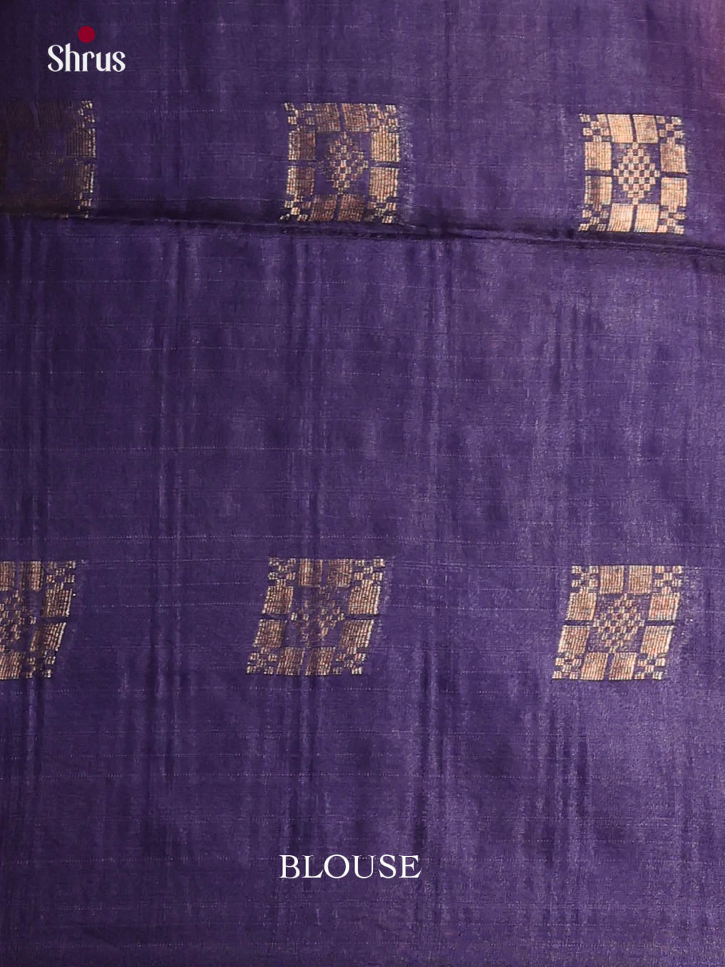 Red & Blue - Semi Tussar Saree