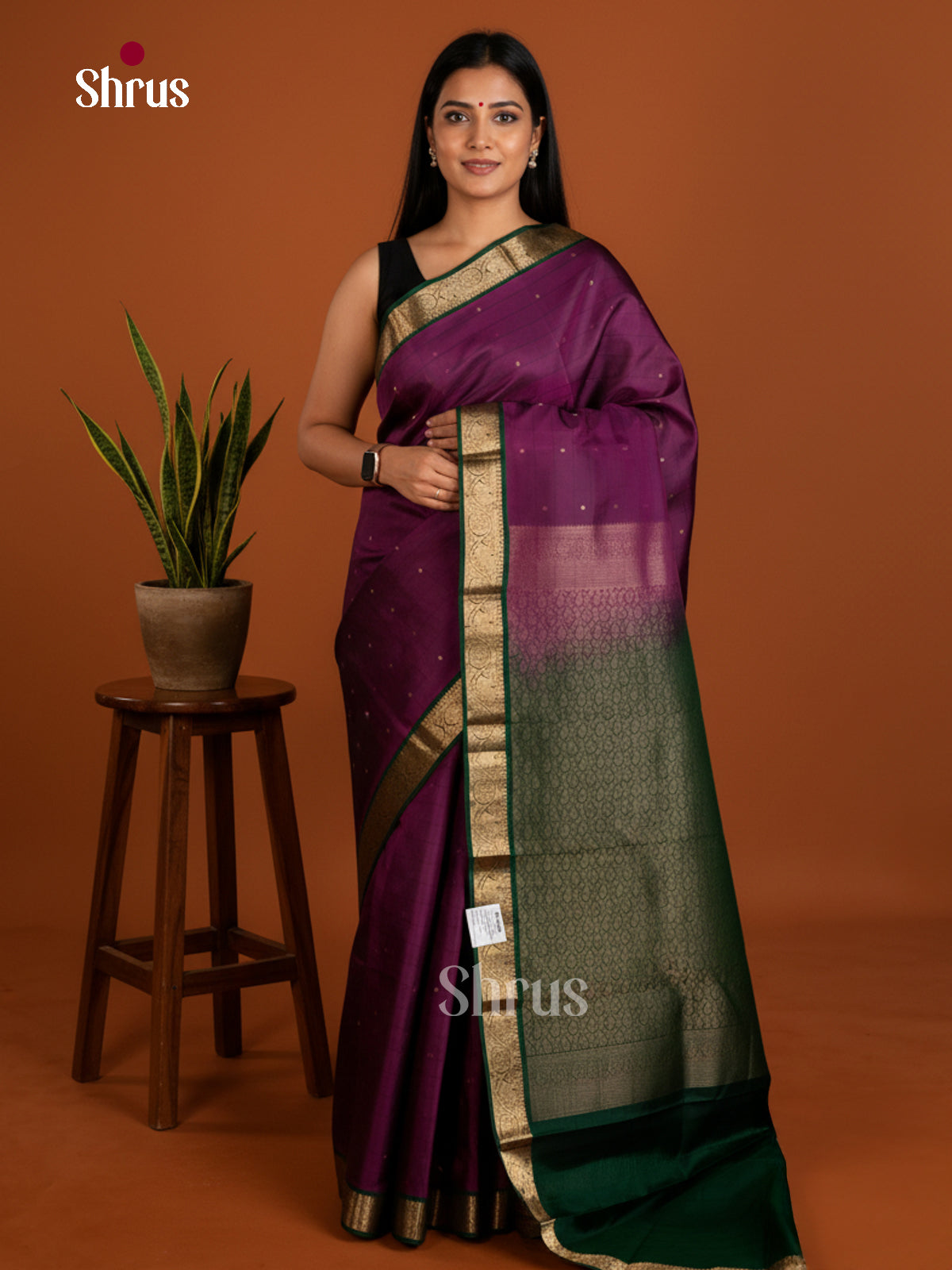 DIS23475 - Kanchipuram silk (LR) Saree - Shop on Shrus.com