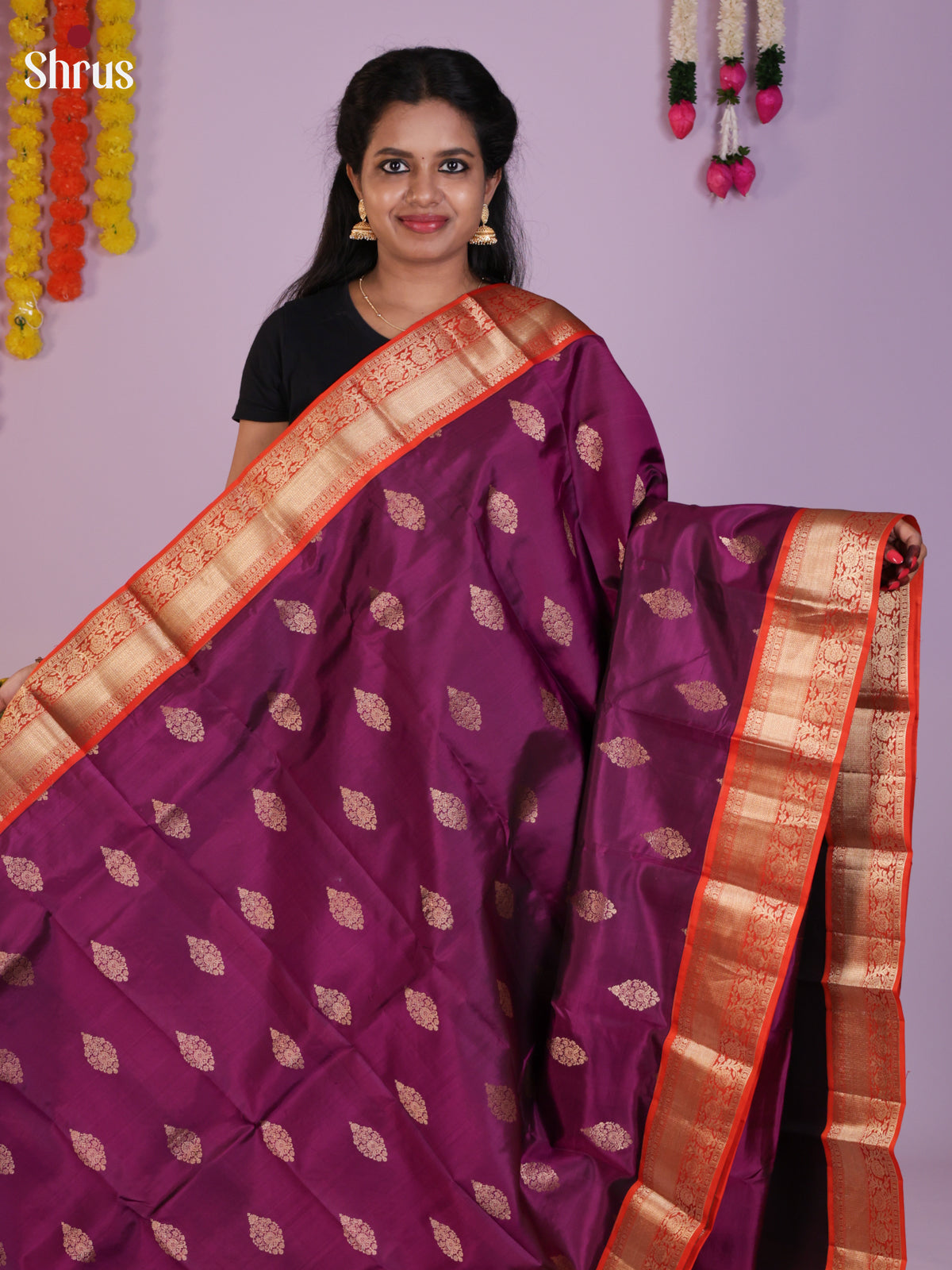 DIS23476 - Kanchipuram silk (HR) Saree - Shop on Shrus.com