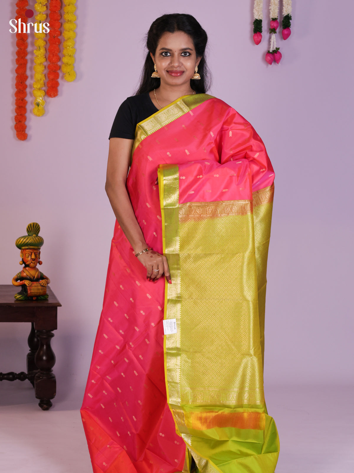 DIS23480 - Kanchipuram silk (HR) Saree - Shop on Shrus.com