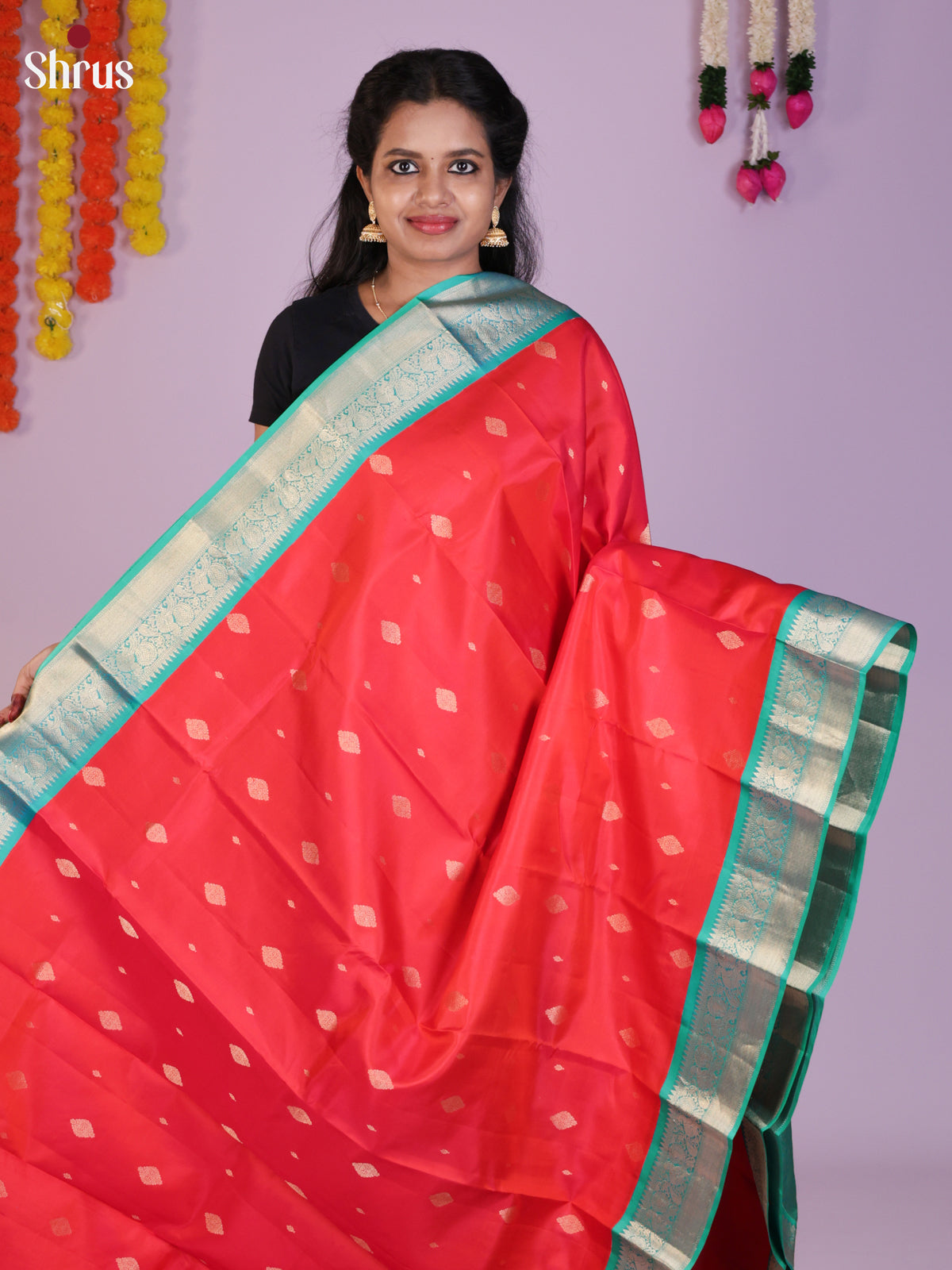 DIS23481 - Kanchipuram silk (HR) Saree - Shop on Shrus.com