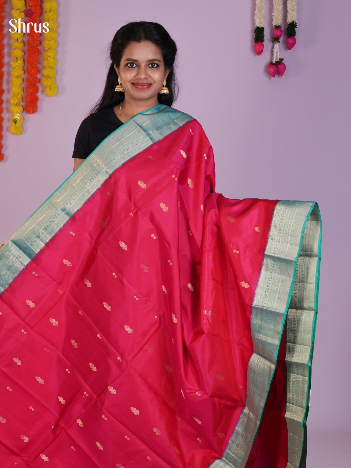 DIS23482 - Kanchipuram silk (HR) Saree - Shop on Shrus.com