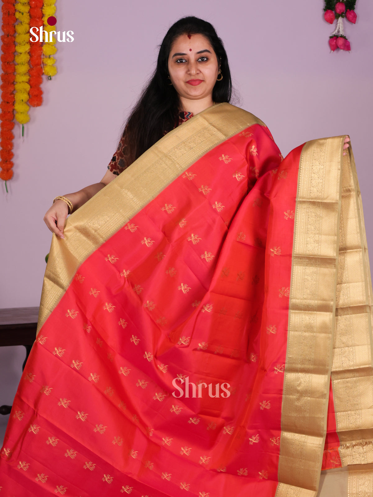 DIS23487 - Kanchipuram silk (HR) Saree - Shop on Shrus.com