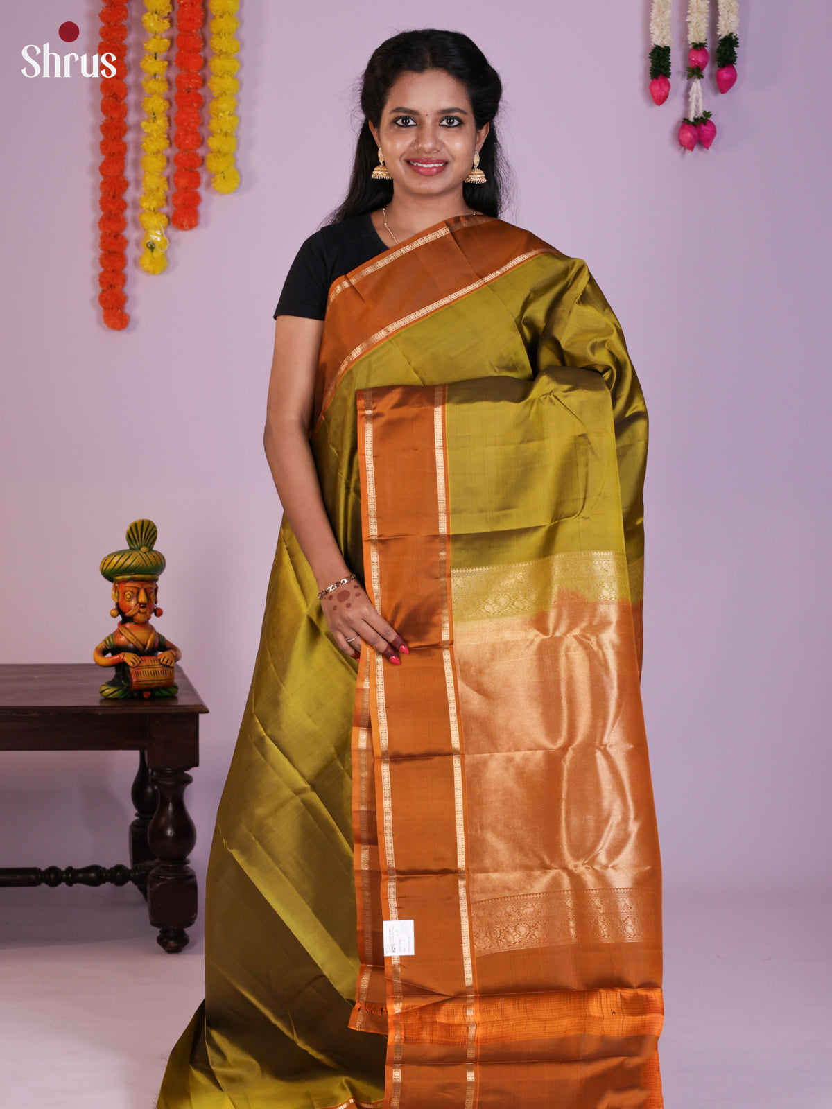 DIS23494 - Kanchipuram silk (LR) Saree - Shop on Shrus.com