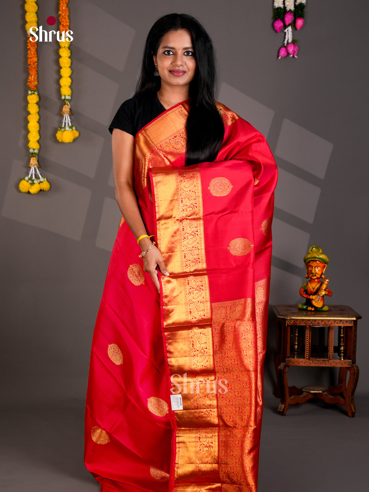 DIS23506 - Kanchipuram silk (HR) Saree - Shop on Shrus.com