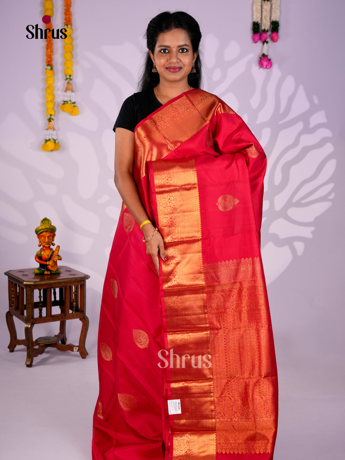DIS23508 - Kanchipuram silk (HR) Saree - Shop on Shrus.com