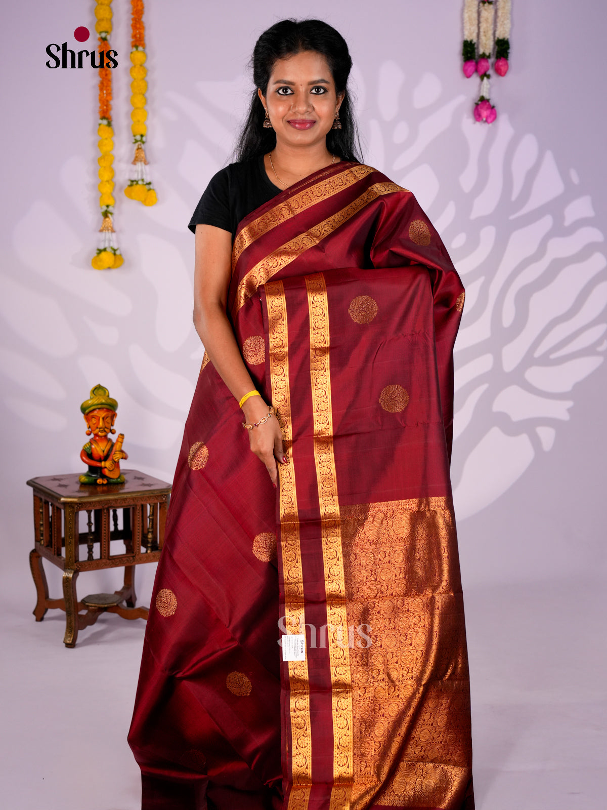 DIS23510 - Kanchipuram silk (HR) Saree - Shop on Shrus.com
