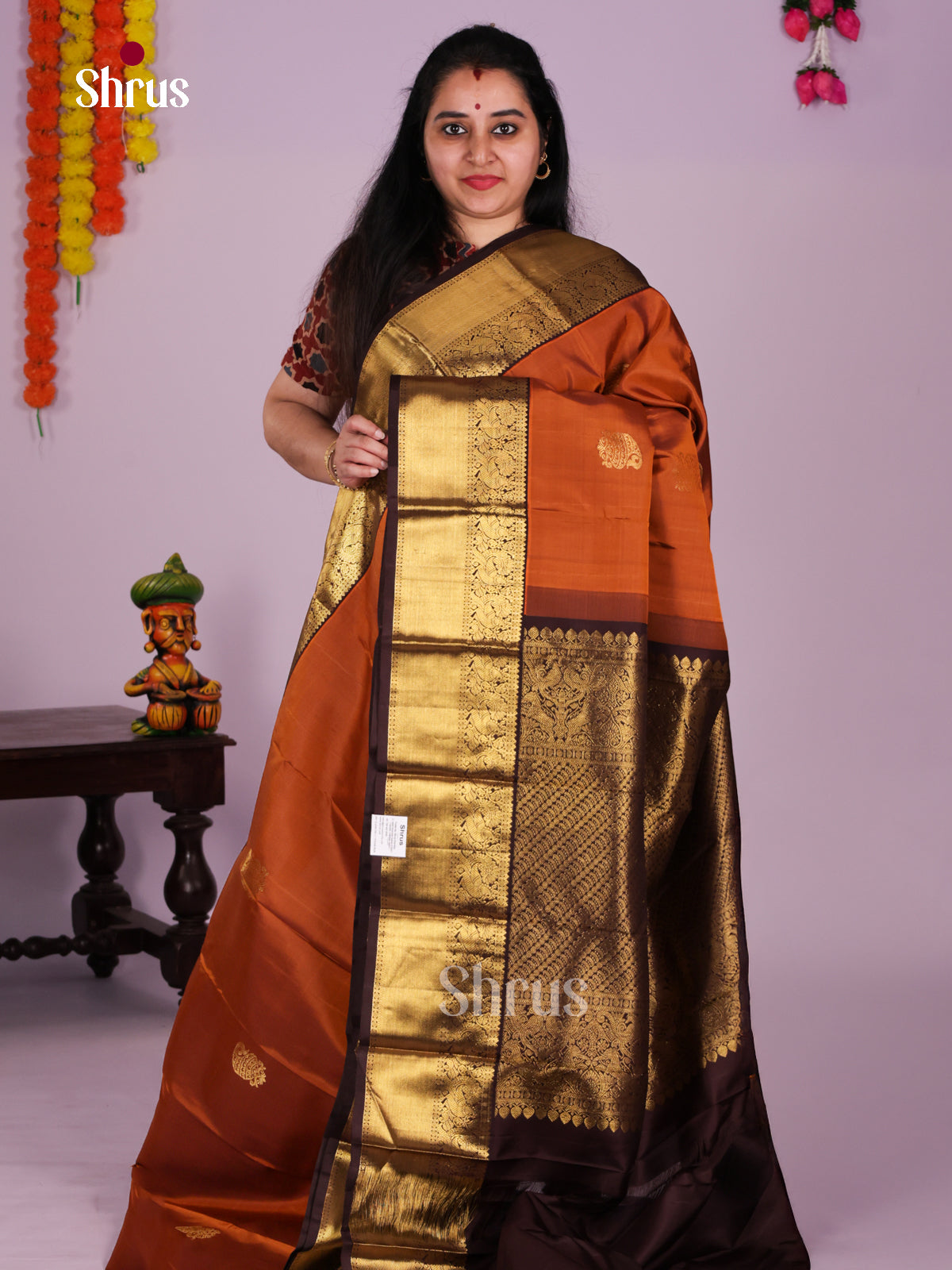 DIS23516 - Kanchipuram silk (HR) Saree - Shop on Shrus.com
