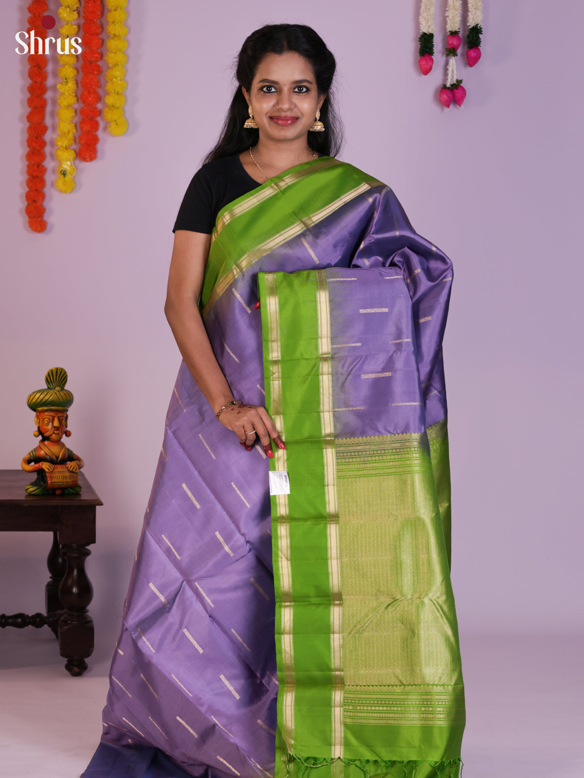 DIS23548 - Kanchipuram silk (HR) Saree - Shop on Shrus.com