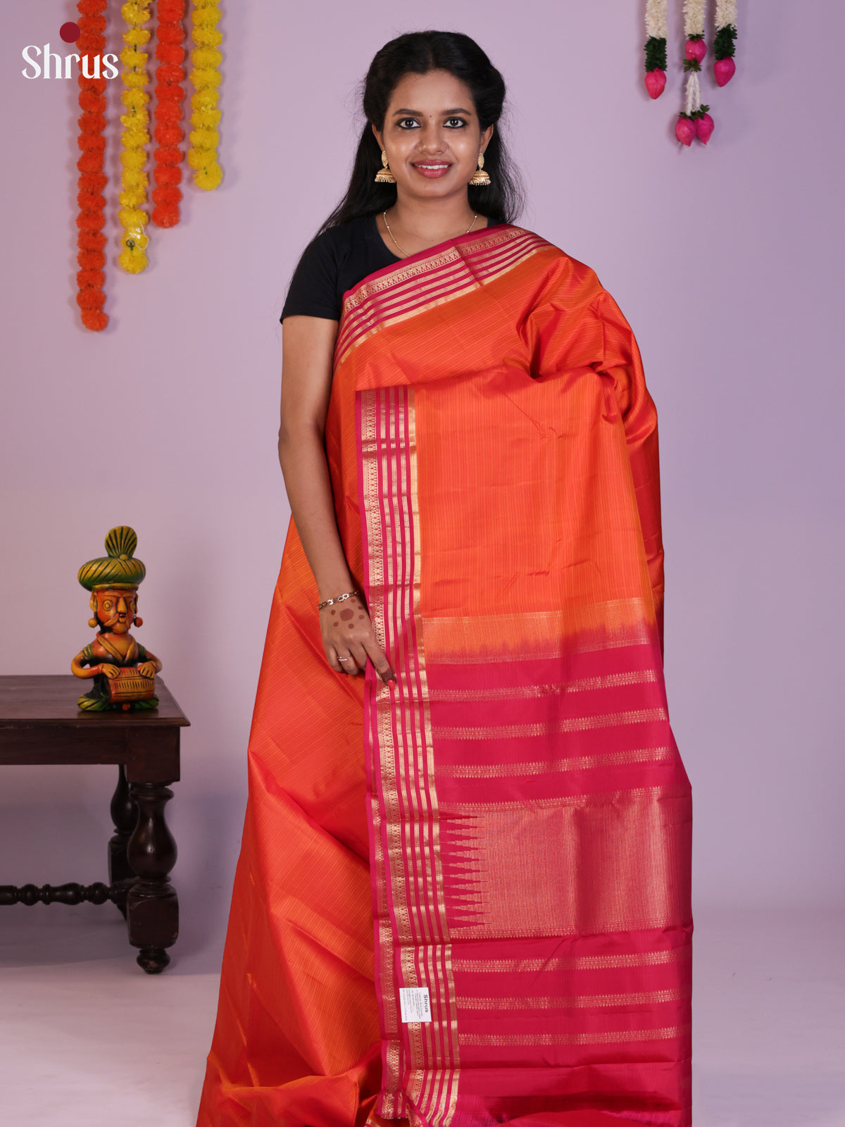 DIS23567 - Kanchipuram silk (HR) Saree - Shop on Shrus.com