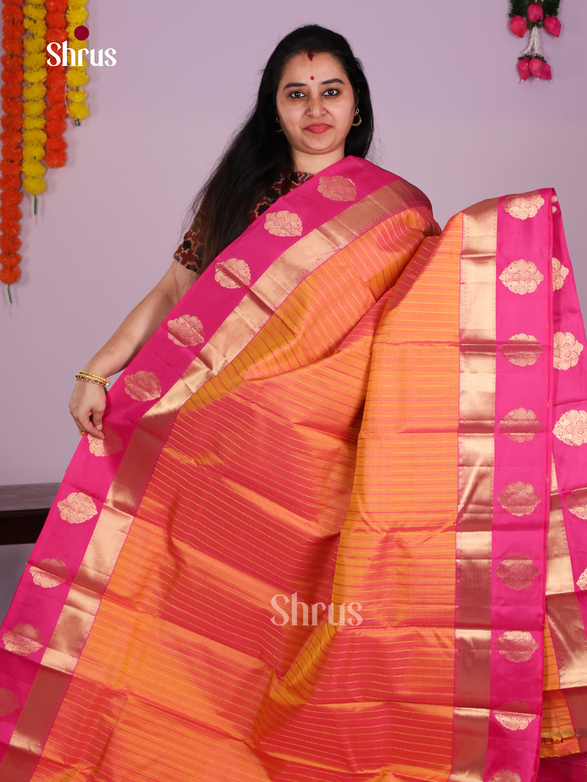 DIS23568 - Kanchipuram silk (HR) Saree - Shop on Shrus.com