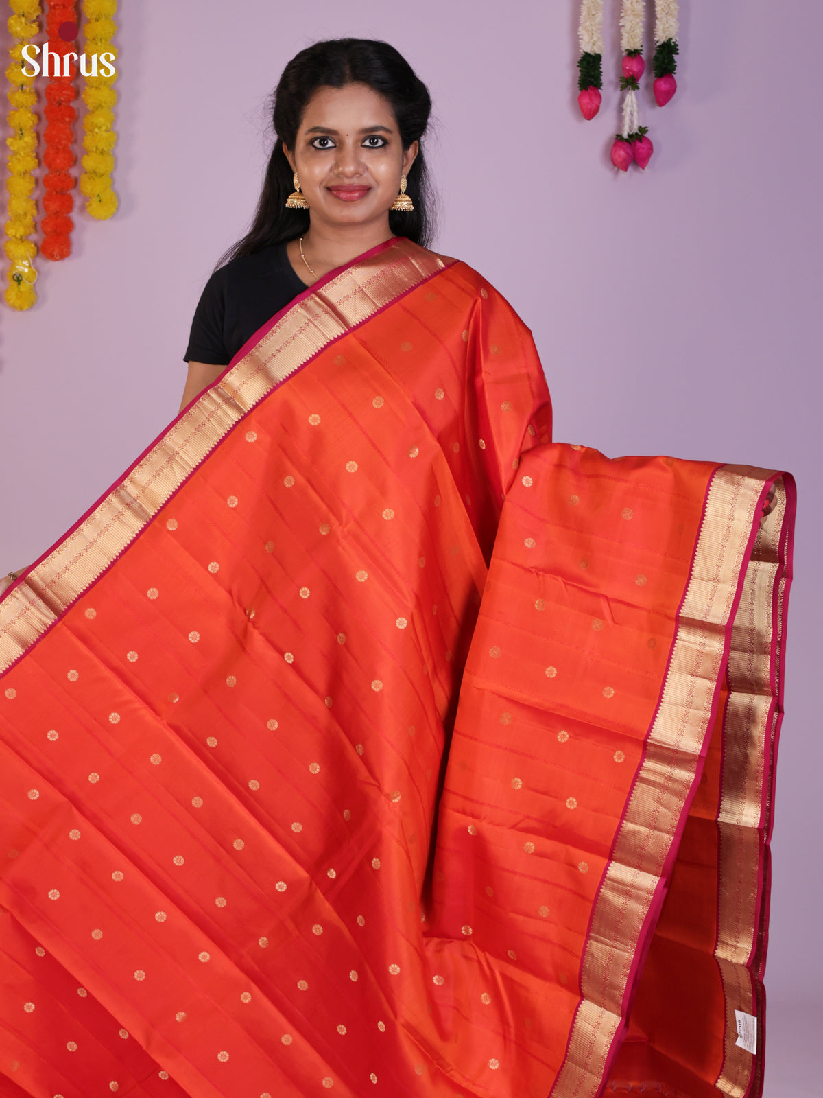 DIS23572 - Kanchipuram silk (HR) Saree - Shop on Shrus.com