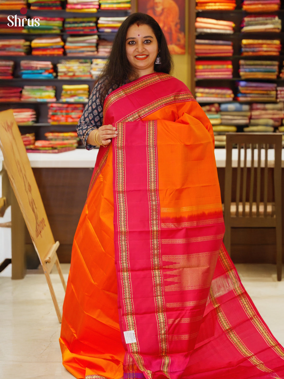 DIS23581 - Kanchipuram silk (HR) Saree - Shop on Shrus.com