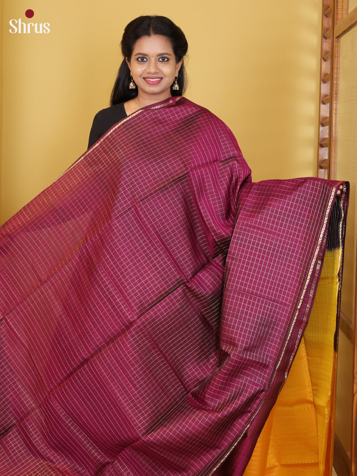 DIS23615 - Soft Silk (HR) Saree - Shop on Shrus.com