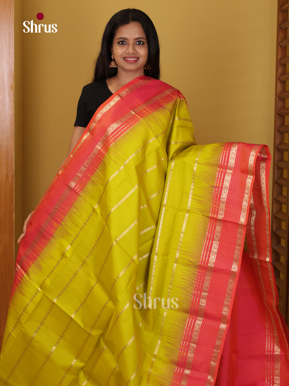 DIS23648 - Soft Silk (HR) Saree - Shop on Shrus.com