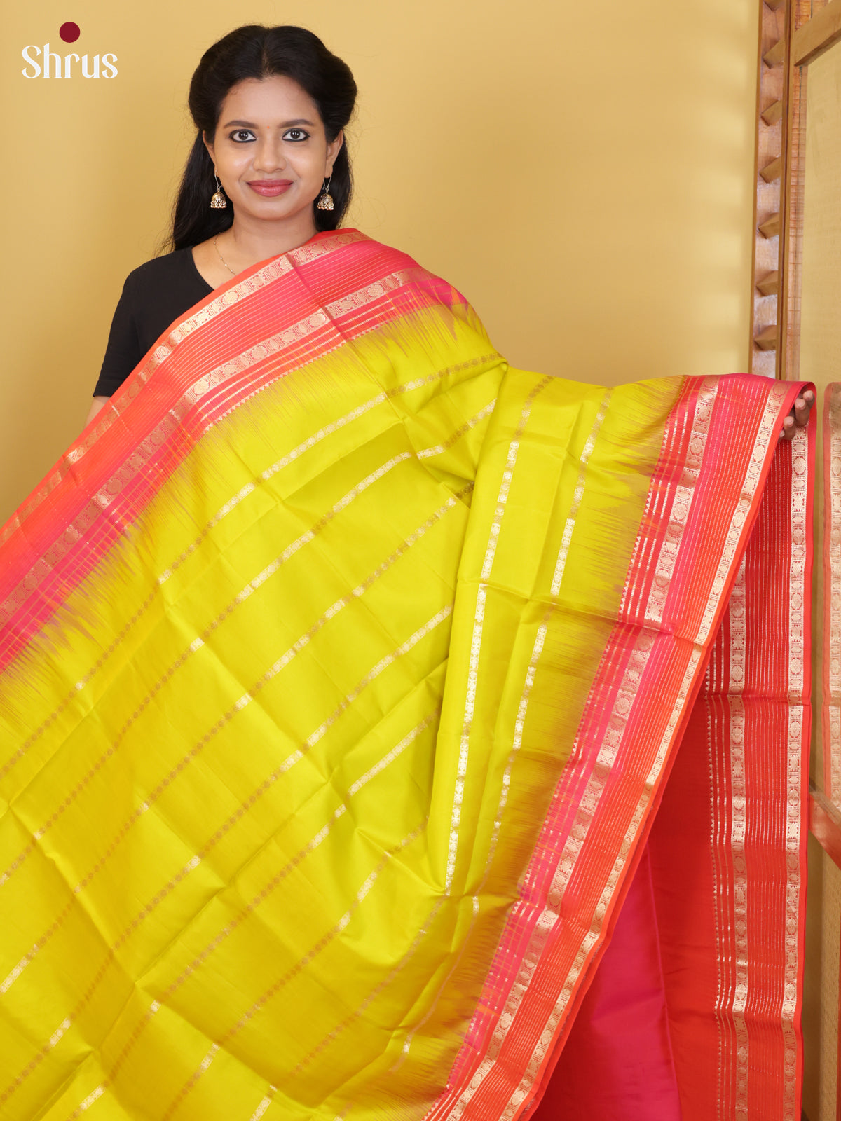 DIS23650 - Soft Silk (HR) Saree - Shop on Shrus.com