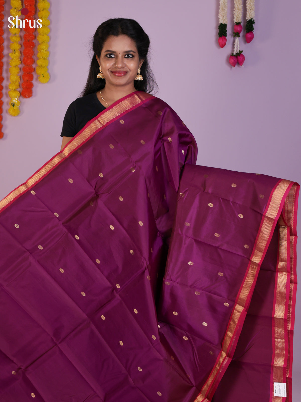 DIS23714 - Kanchipuram silk (LR) Saree - Shop on Shrus.com