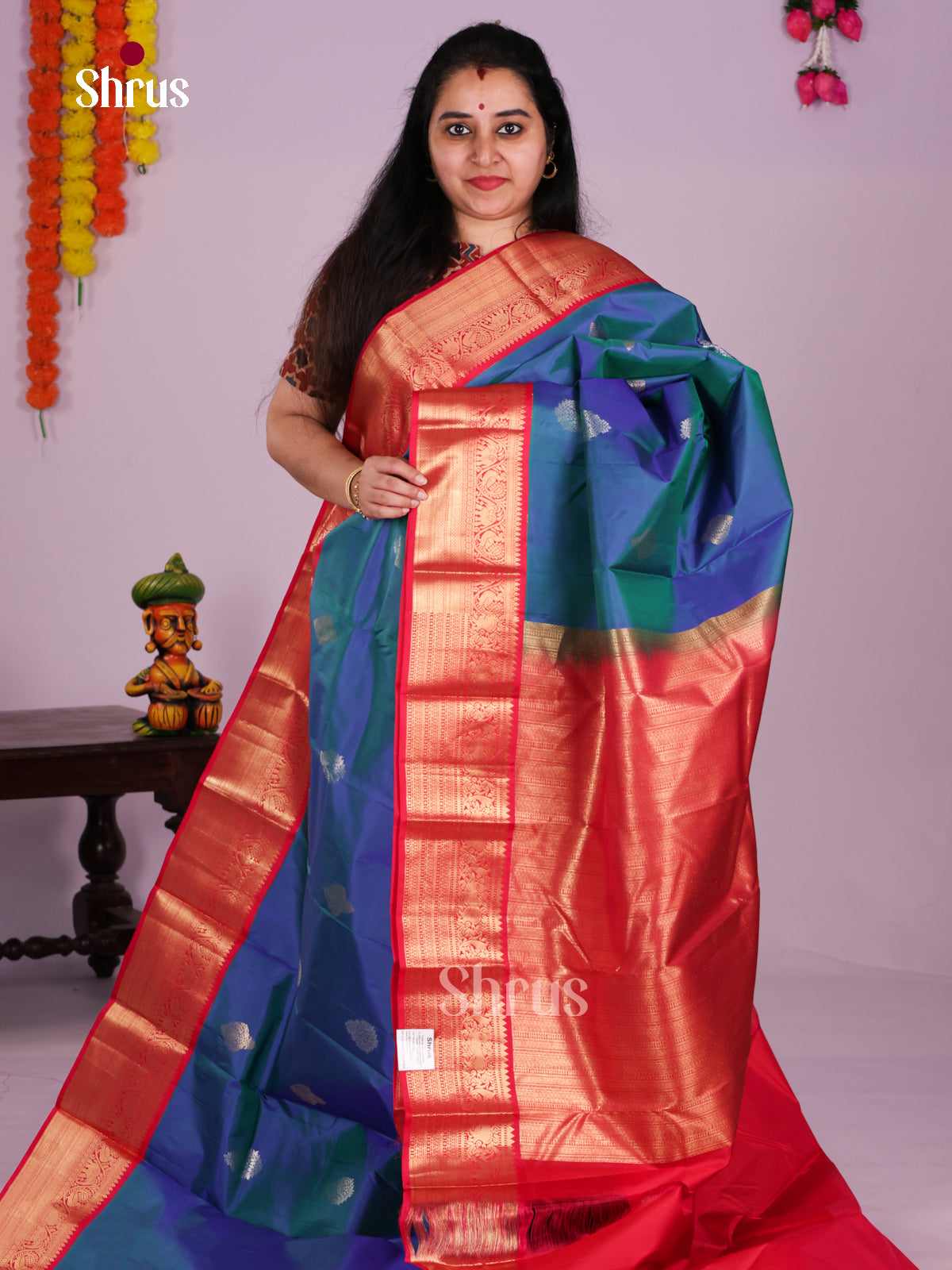 DIS23783 - Kanchipuram silk (HR) Saree - Shop on Shrus.com