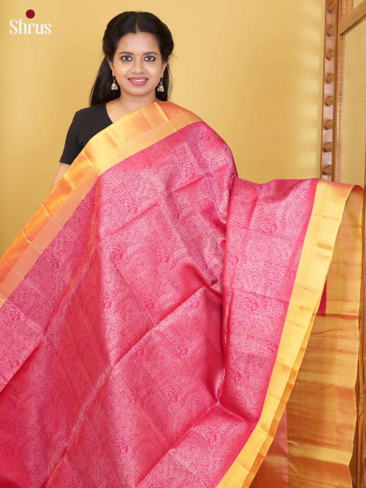 DIS23923 - Soft Silk (HR) Saree - Shop on Shrus.com