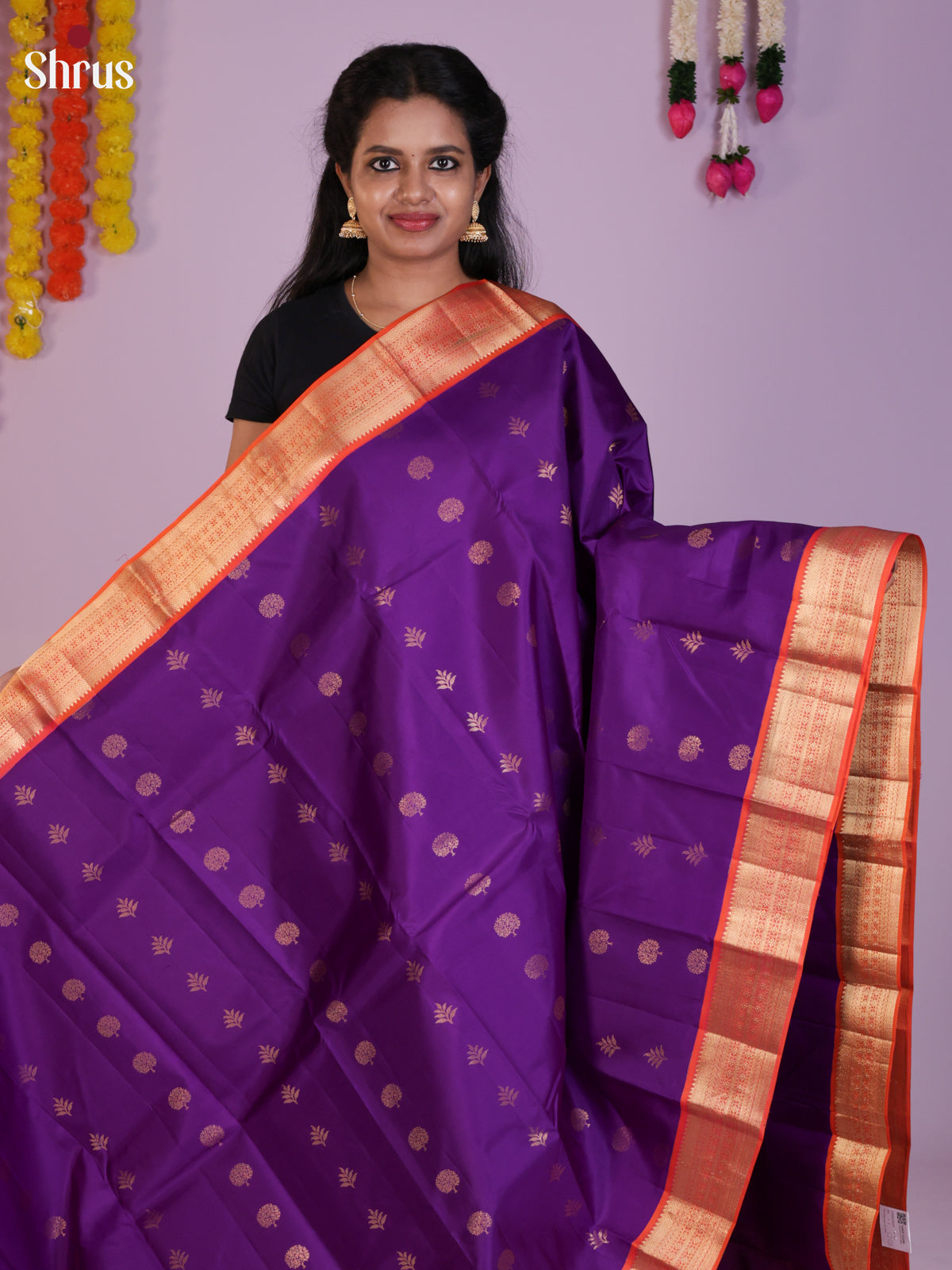 DIS23957 - Kanchipuram silk (HR) Saree - Shop on Shrus.com