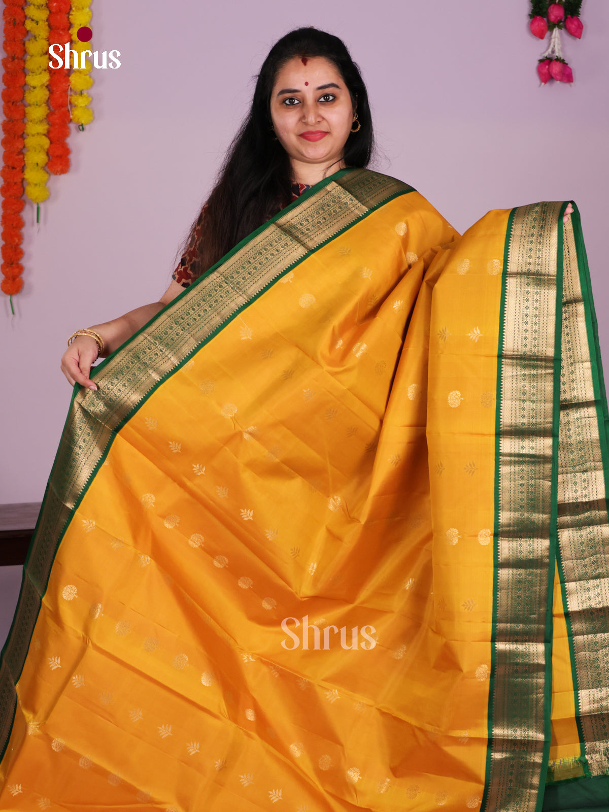 DIS23958 - Kanchipuram silk (HR) Saree - Shop on Shrus.com