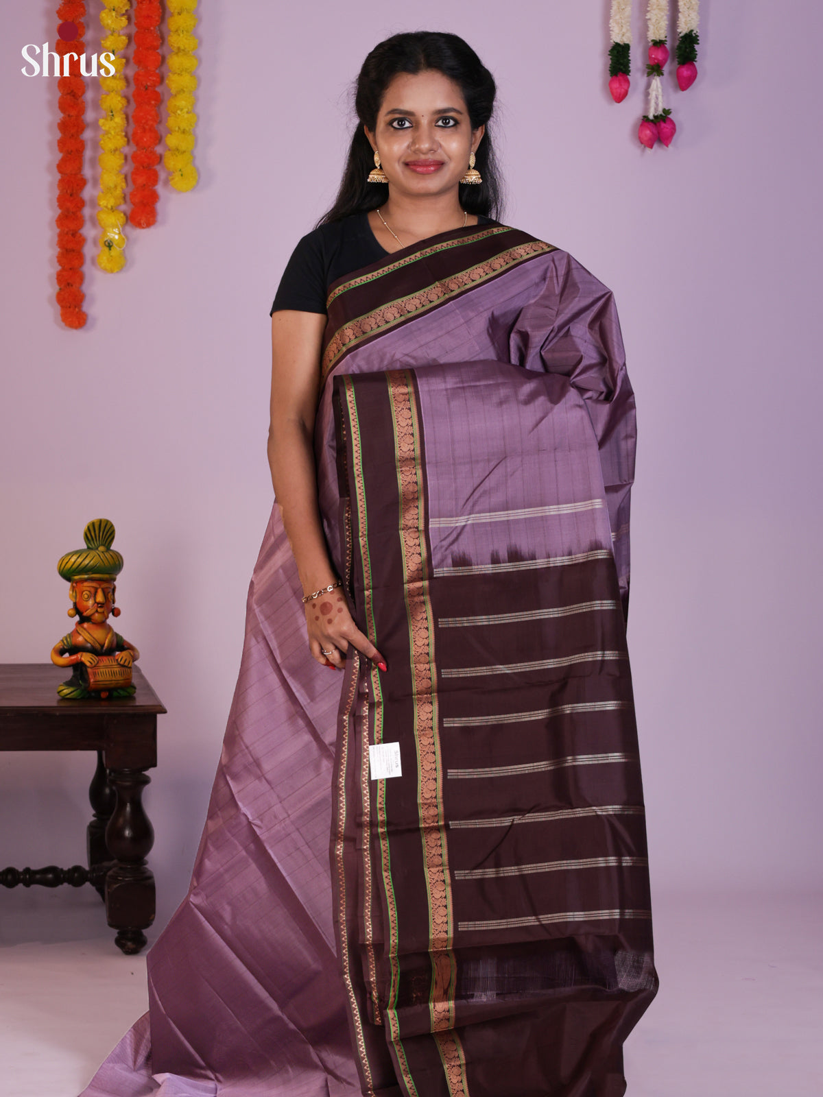 DIS23992 - Kanchipuram silk (HR) Saree - Shop on Shrus.com