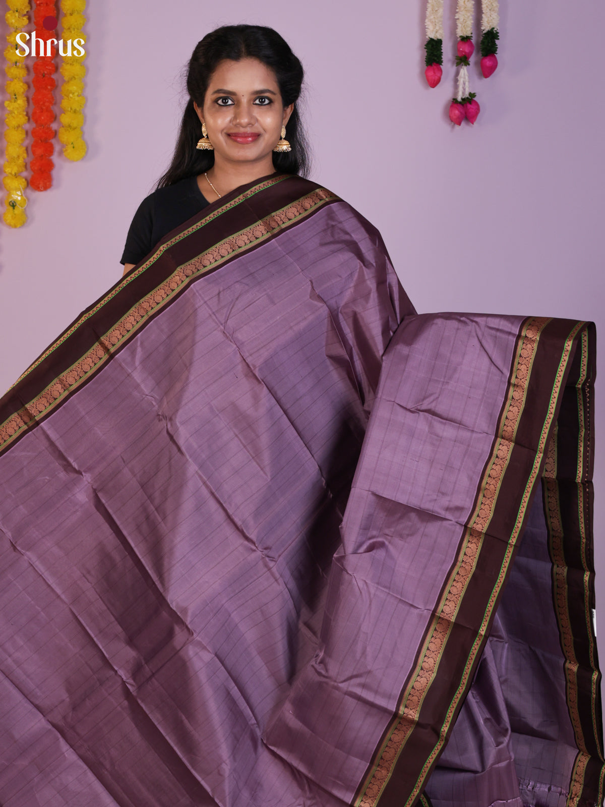 DIS23992 - Kanchipuram silk (HR) Saree - Shop on Shrus.com