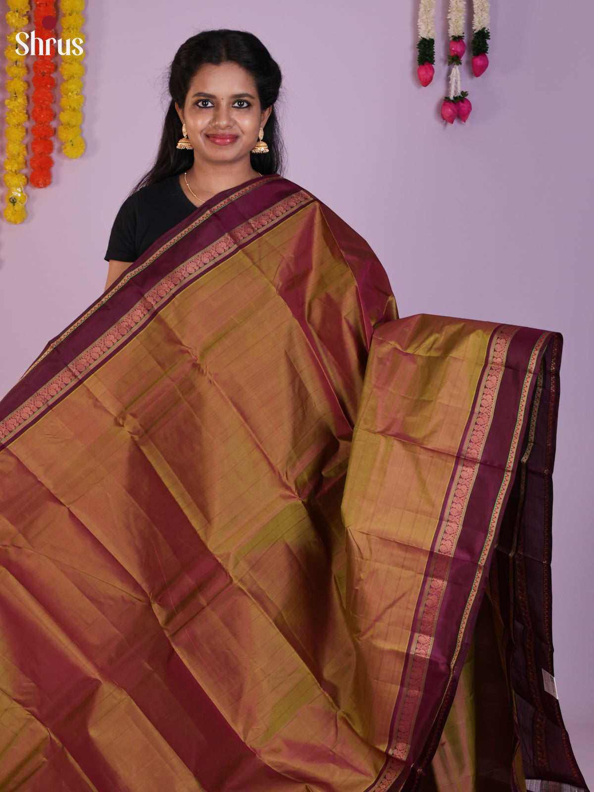 DIS23996 - Kanchipuram silk (HR) Saree - Shop on Shrus.com