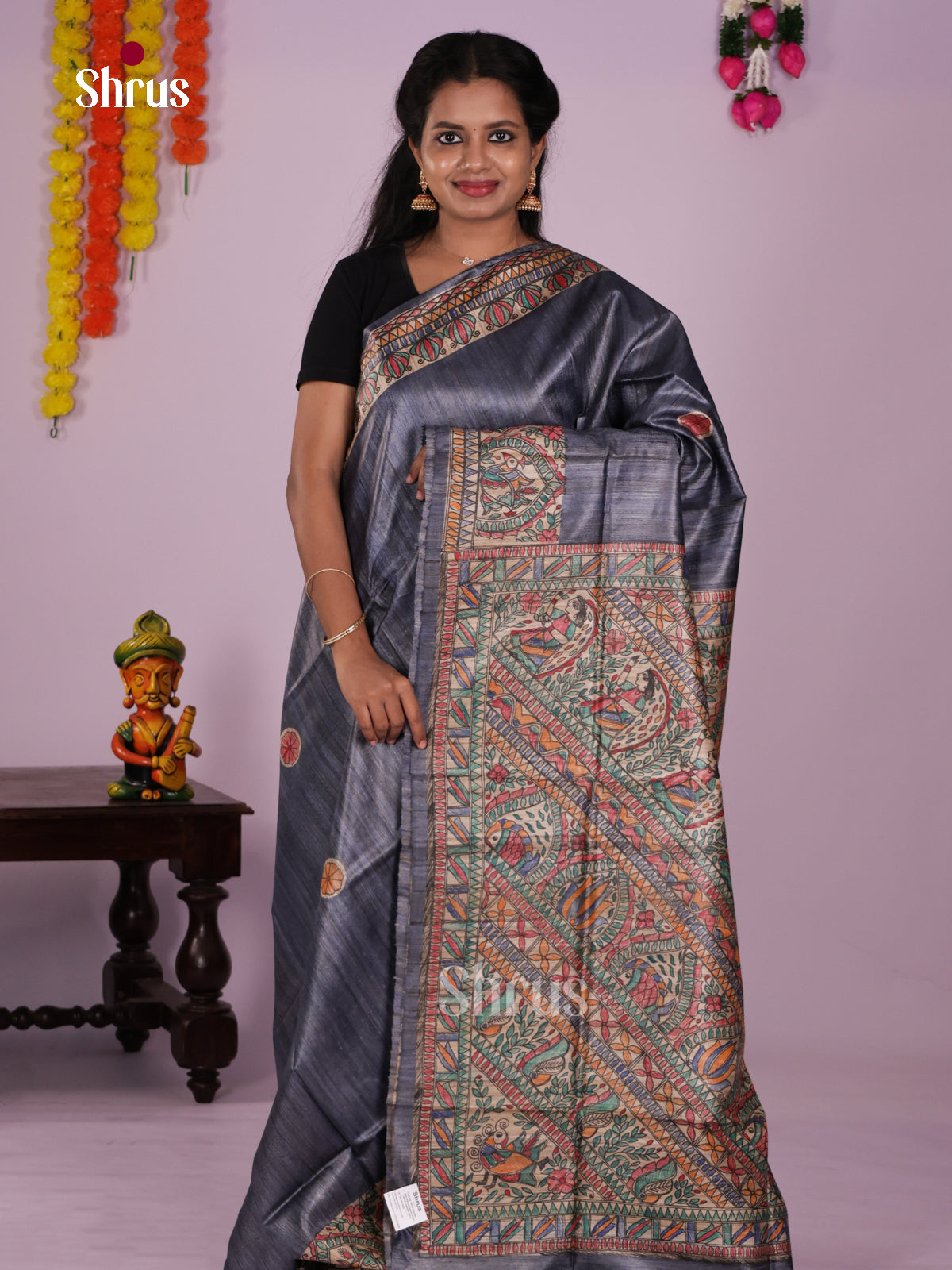 DIS24027 - Tussar Saree - Shop on Shrus.com