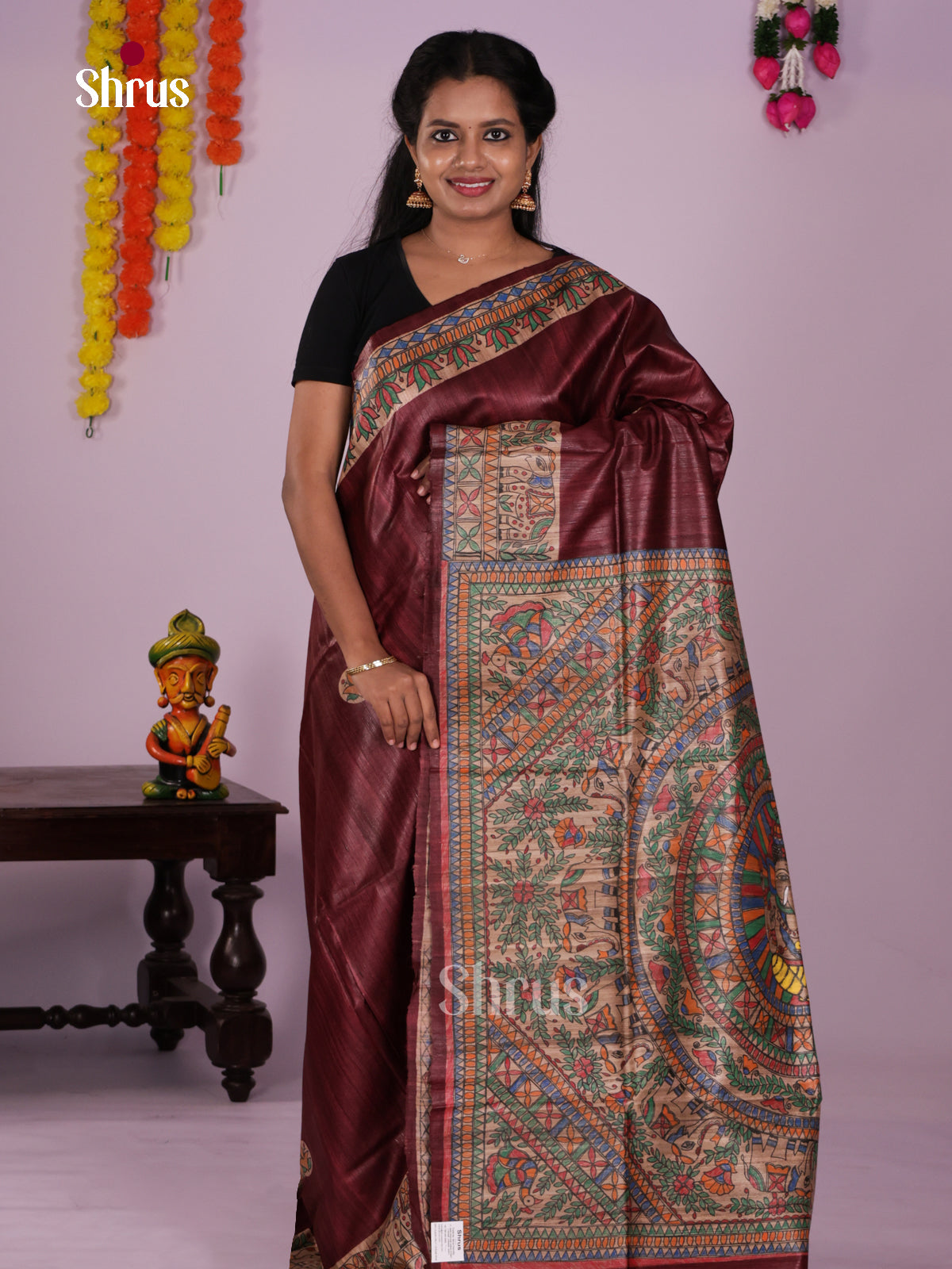 DIS24035 - Tussar Saree - Shop on Shrus.com