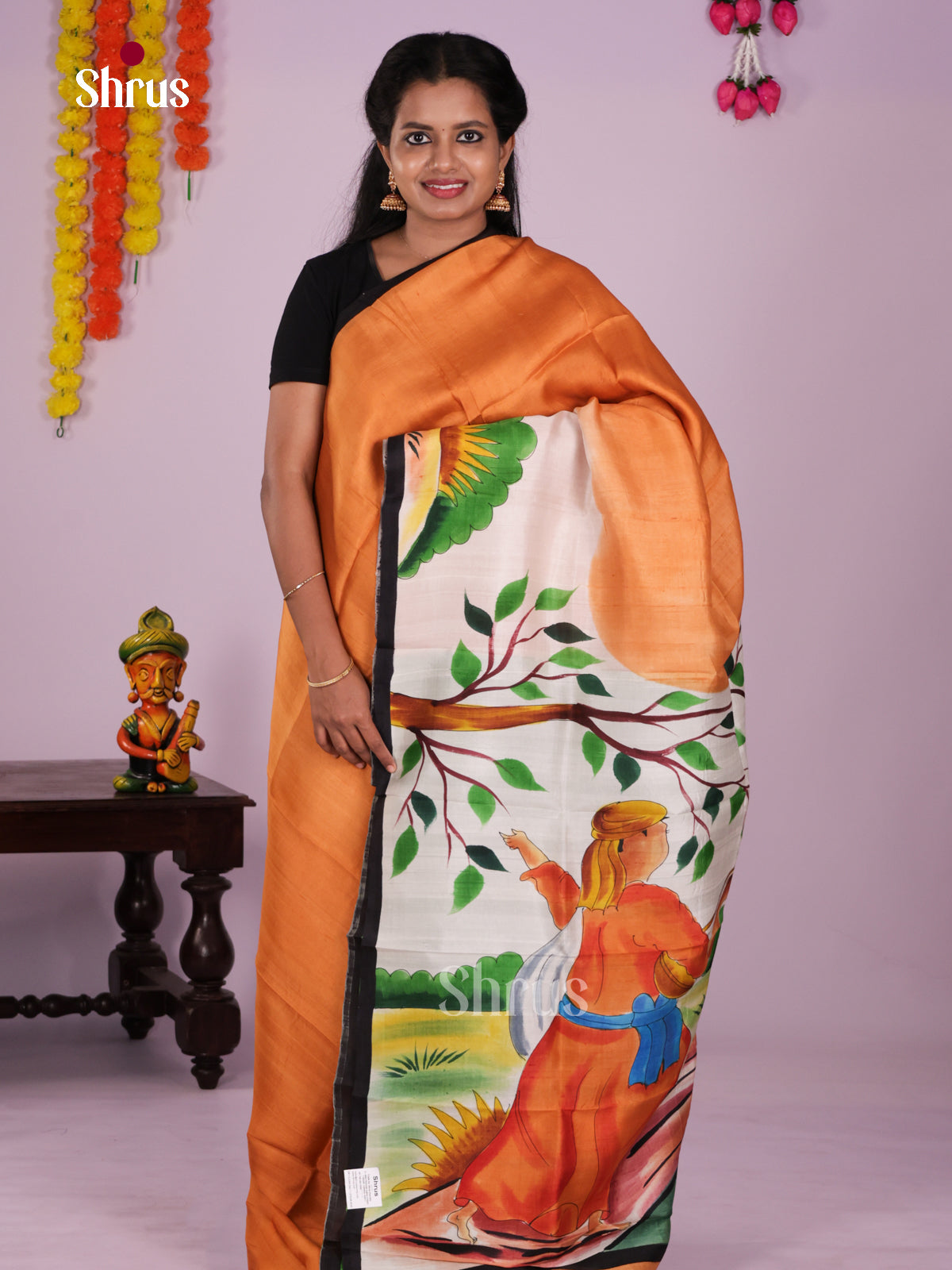 DIS24063 - Tussar Saree - Shop on Shrus.com