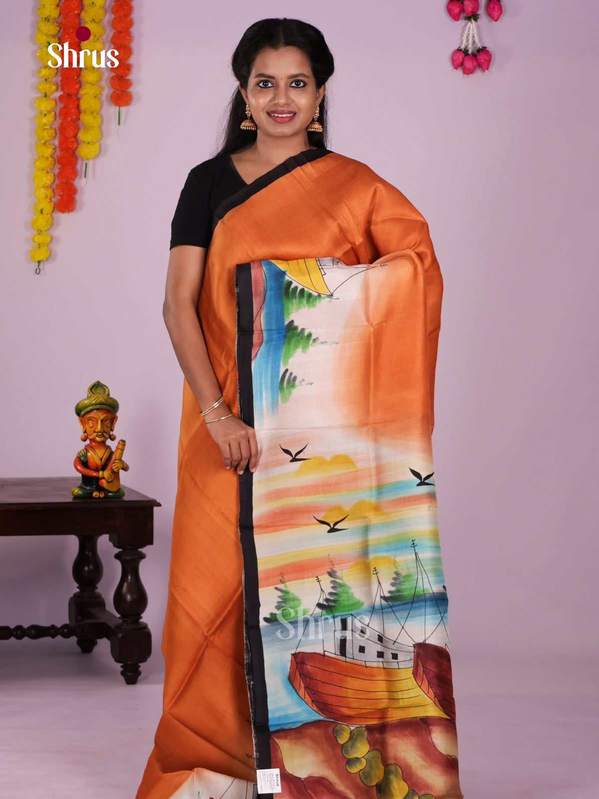 DIS24067 - Tussar Saree - Shop on Shrus.com