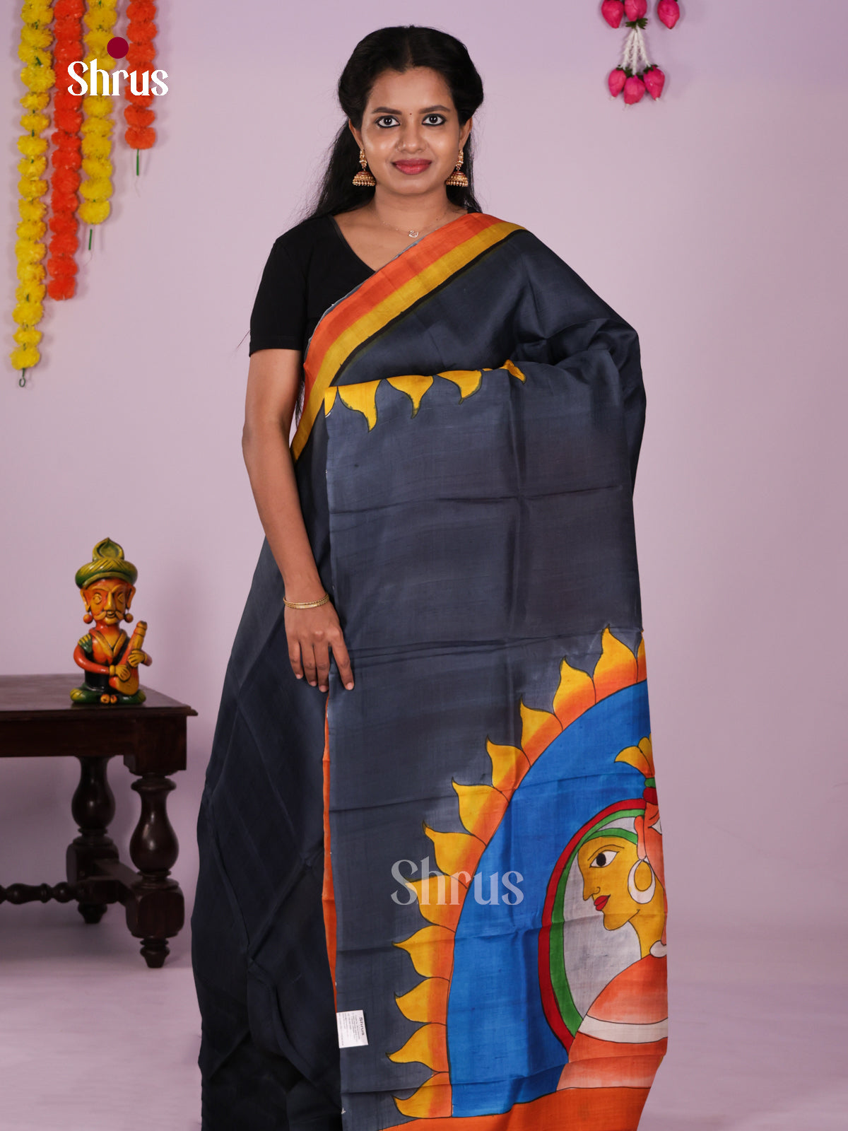 DIS24073 - Tussar Saree - Shop on Shrus.com
