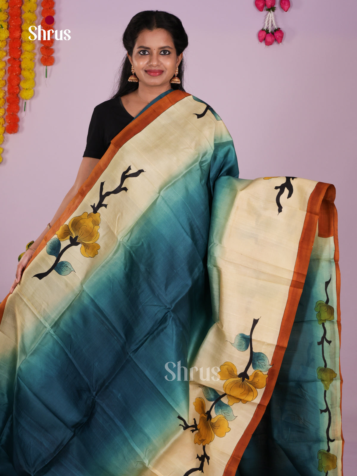 DIS24074 - Tussar Saree - Shop on Shrus.com