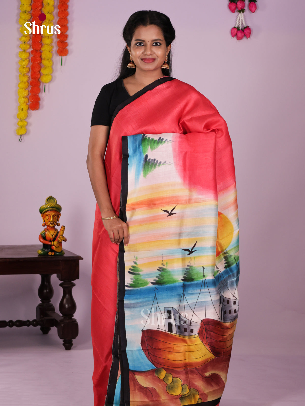 DIS24084 - Tussar Saree - Shop on Shrus.com