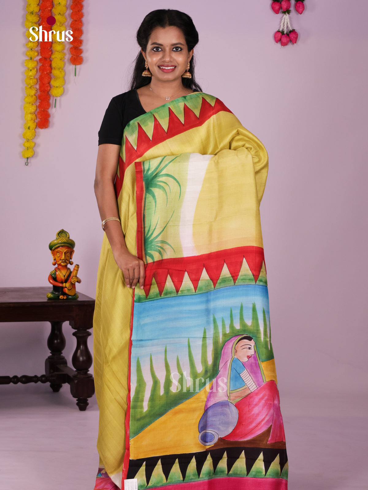 DIS24089 - Tussar Saree - Shop on Shrus.com
