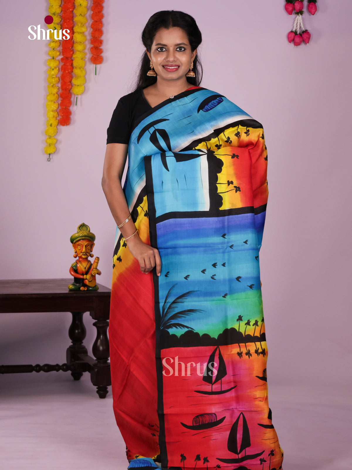 DIS24090 - Tussar Saree - Shop on Shrus.com