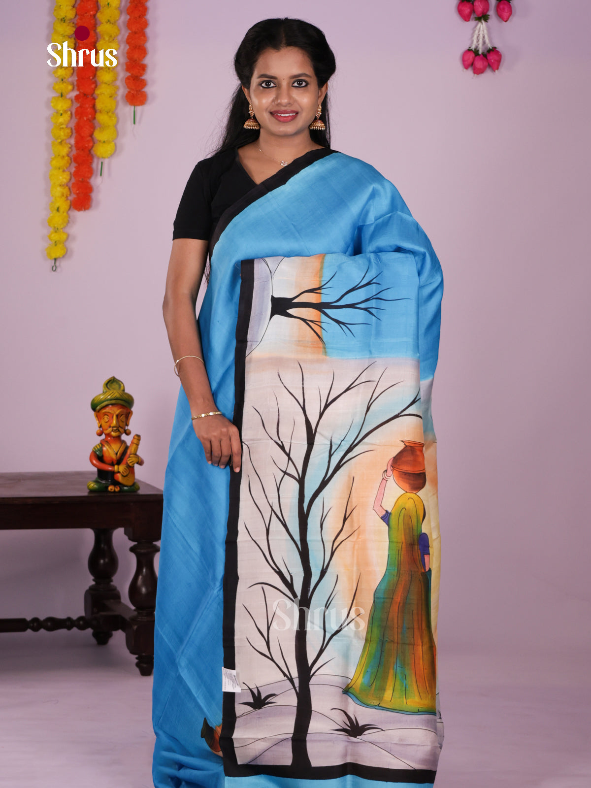 DIS24097 - Tussar Saree - Shop on Shrus.com