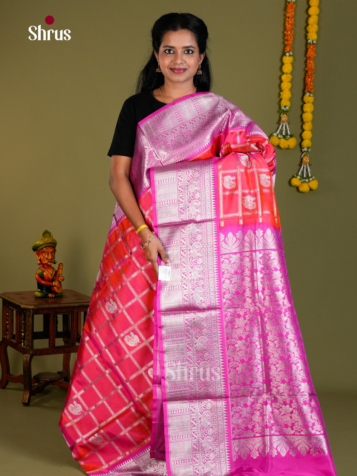 DIS24297 - Venkatagiri silk Saree - Shop on Shrus.com