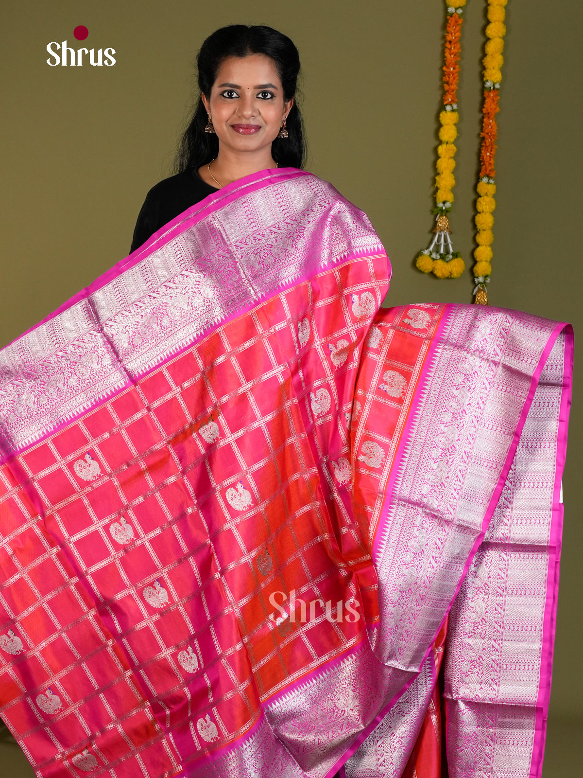 DIS24297 - Venkatagiri silk Saree - Shop on Shrus.com
