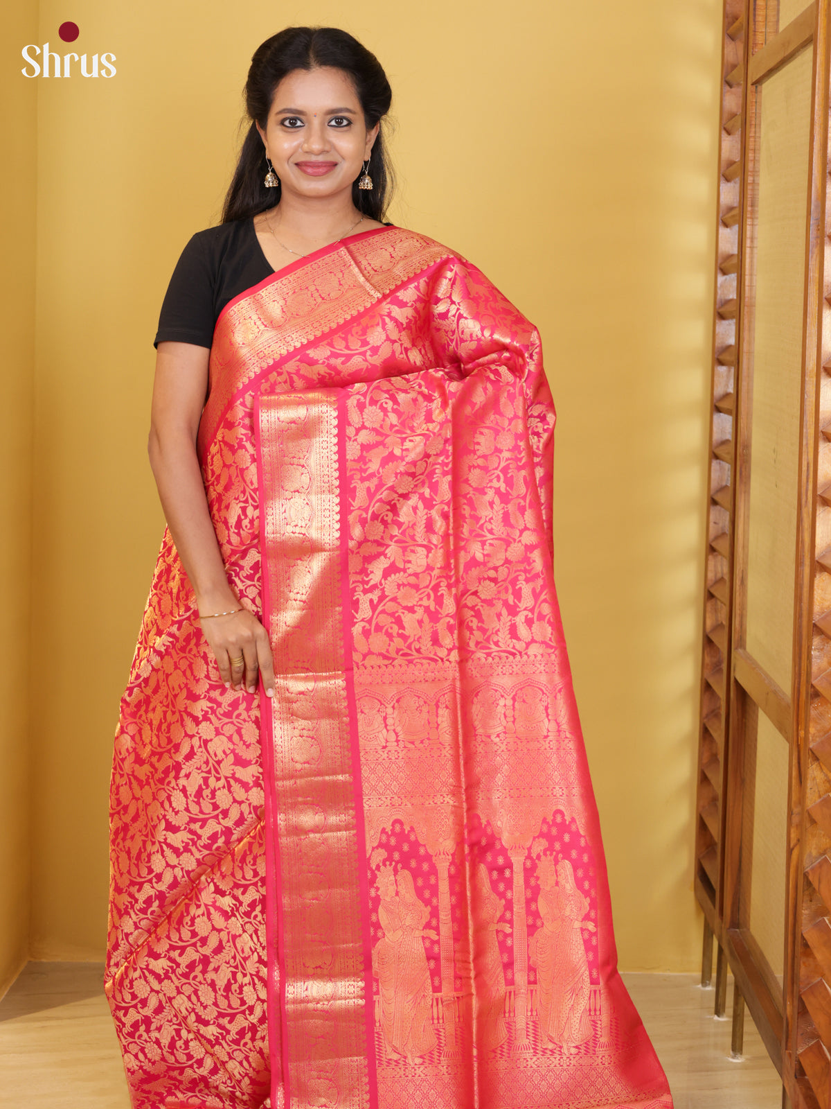 DIS24347 - Soft Silk (HR) Saree - Shop on Shrus.com