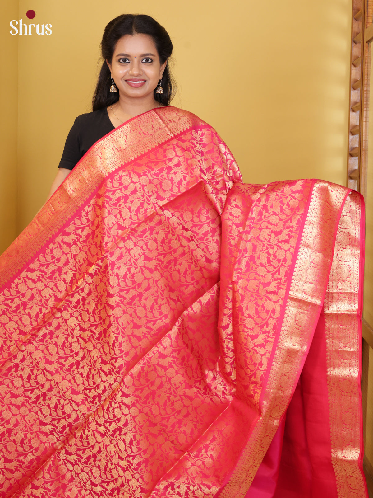 DIS24347 - Soft Silk (HR) Saree - Shop on Shrus.com