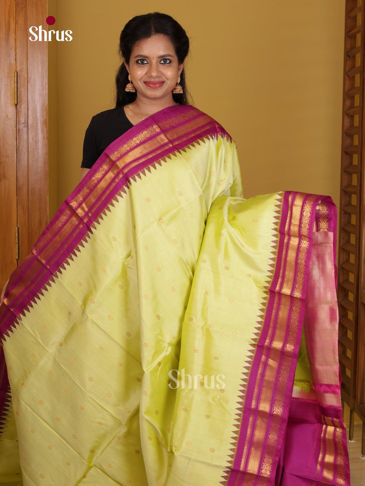DIS24699 - Gadwal silk Saree
