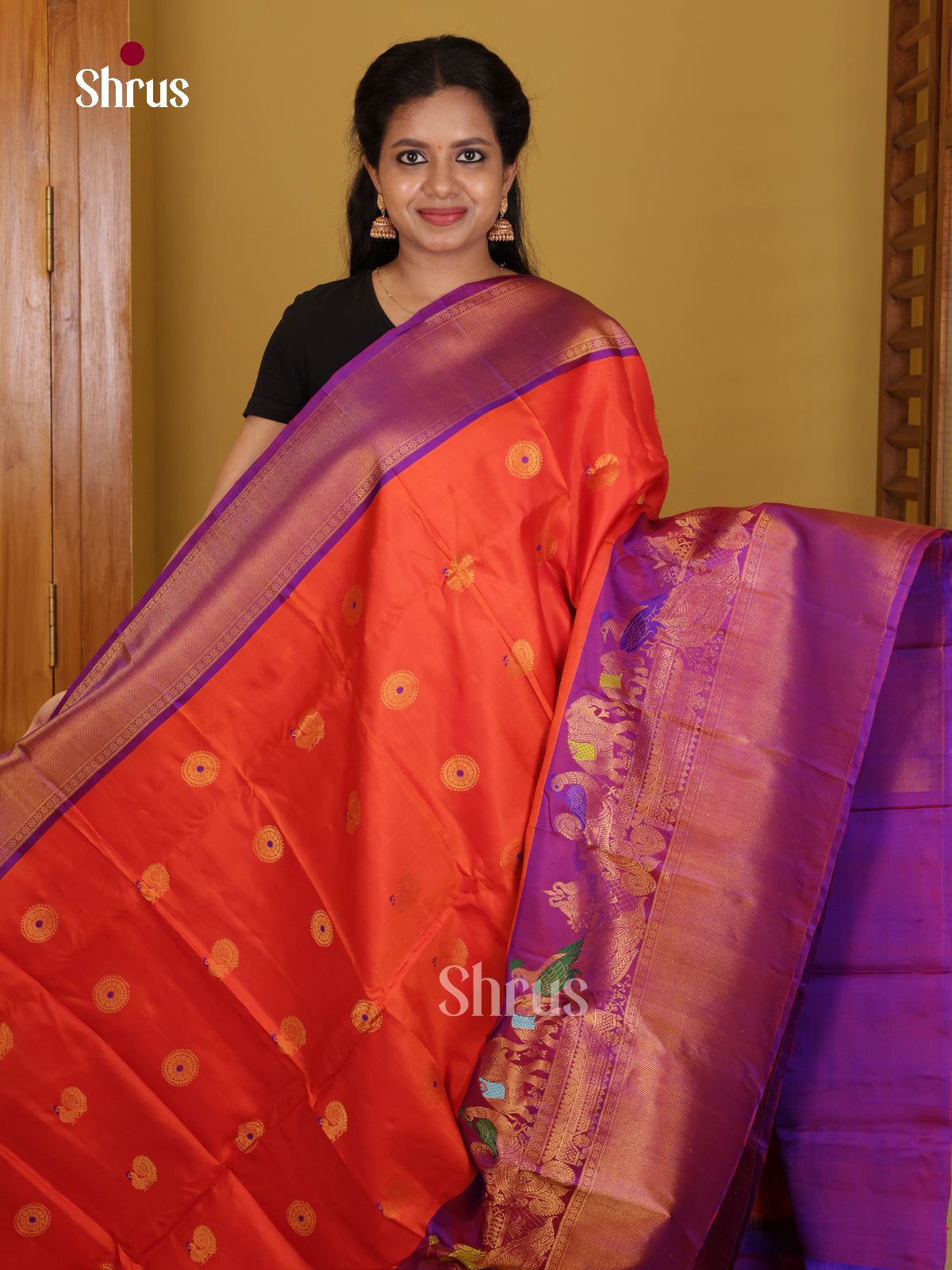 DIS24743 - Gadwal silk Saree - Shop on Shrus.com