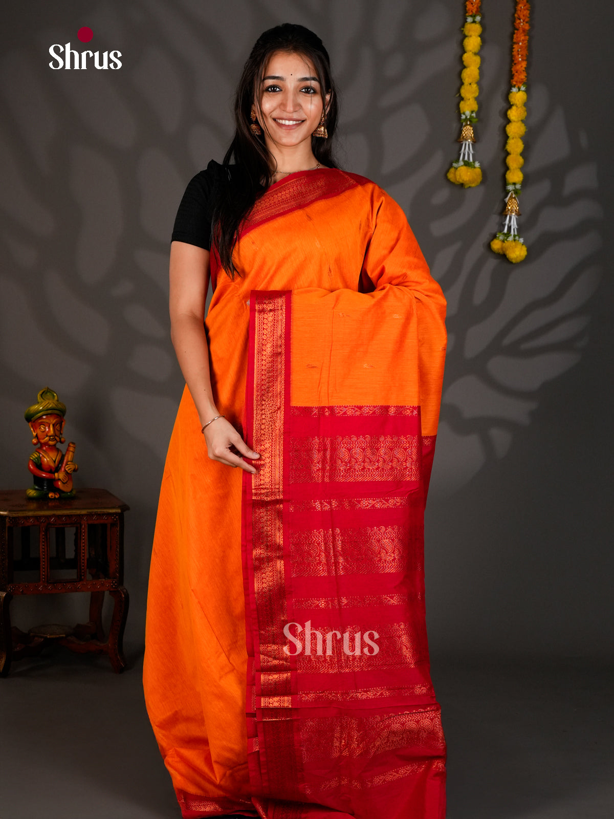 DIS25141 - Kalyani Cotton Saree - Shop on Shrus.com