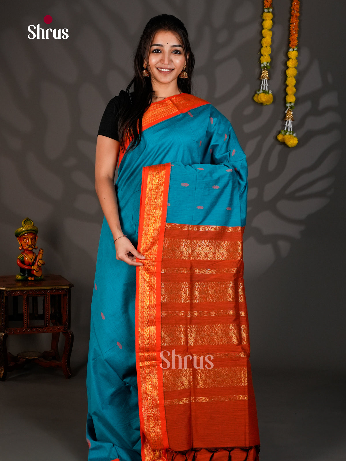 DIS25173 - Kalyani Cotton Saree - Shop on Shrus.com